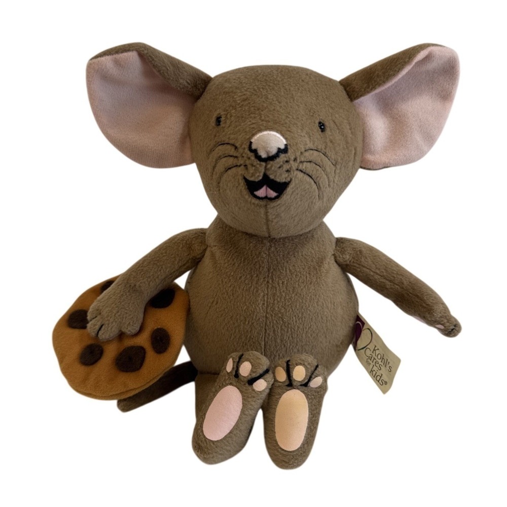 Kohls Cares If You Give a Mouse a Cookie Mouse Plush Stuffed Animal‎ 11" Brown
